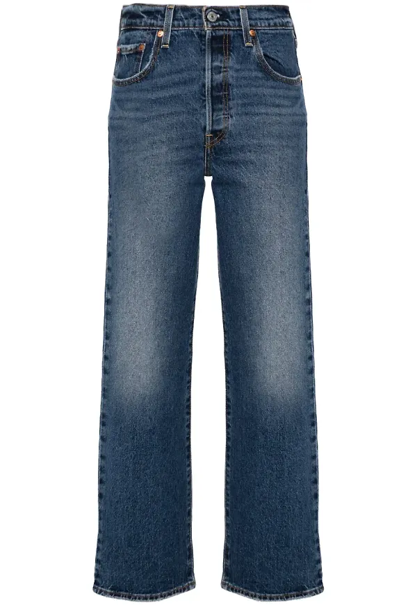 Levi's Ribcage straight-jeans - Blå