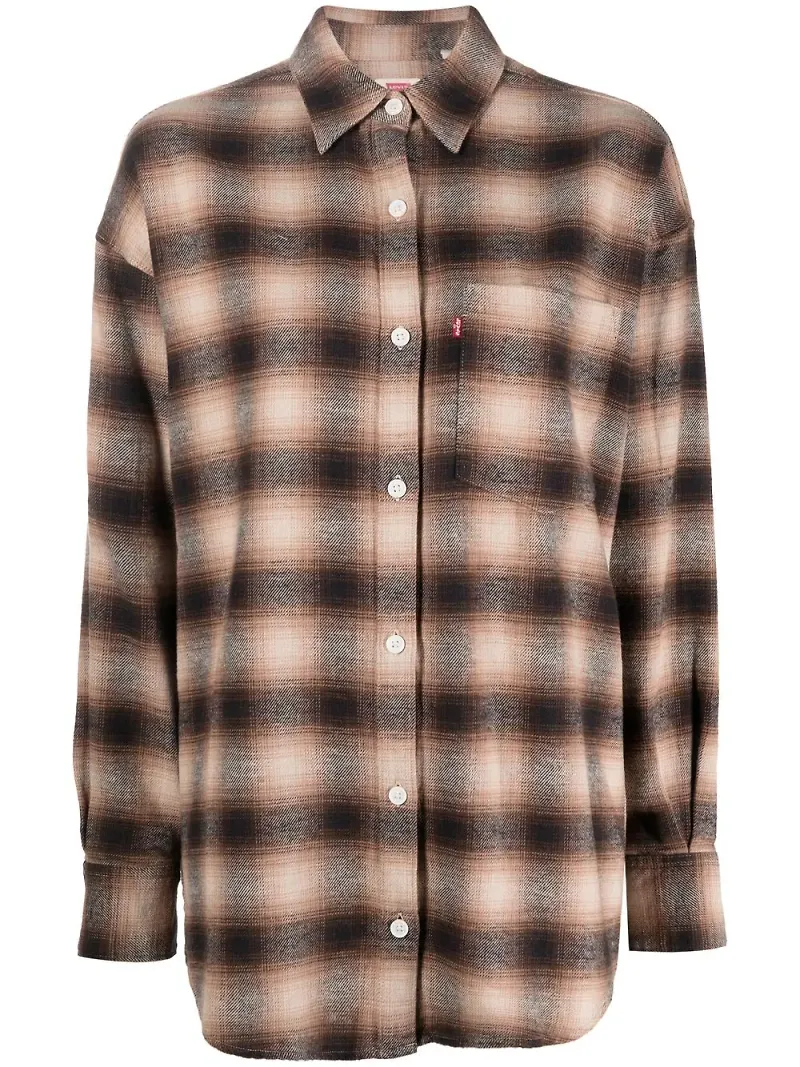 Levi's rutig skjorta - Brun