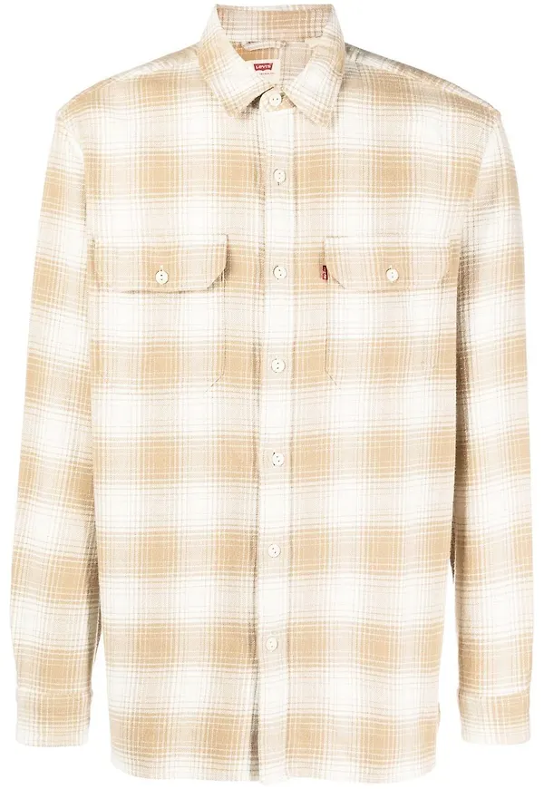 Levi's rutig skjorta - Neutral