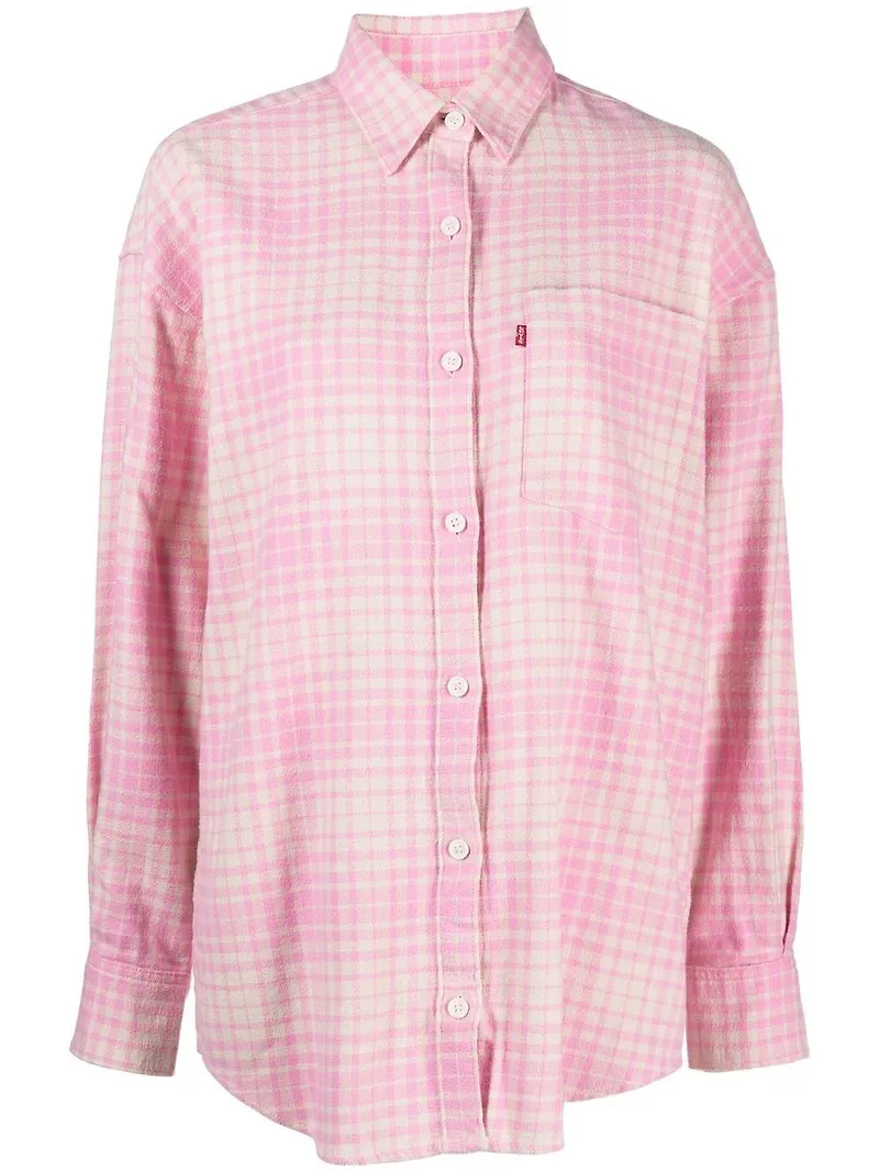 Levi's rutig skjorta - Rosa