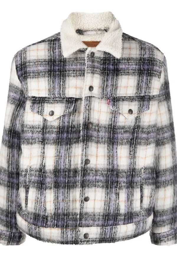 Levi's rutig skjortjacka - Neutral