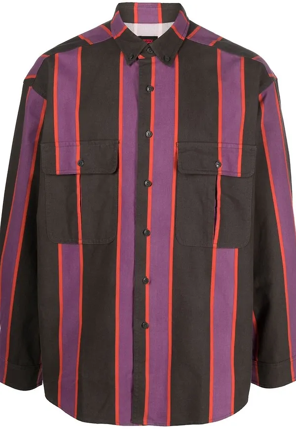 Levi's skjorta med vertikala ränder - Lila