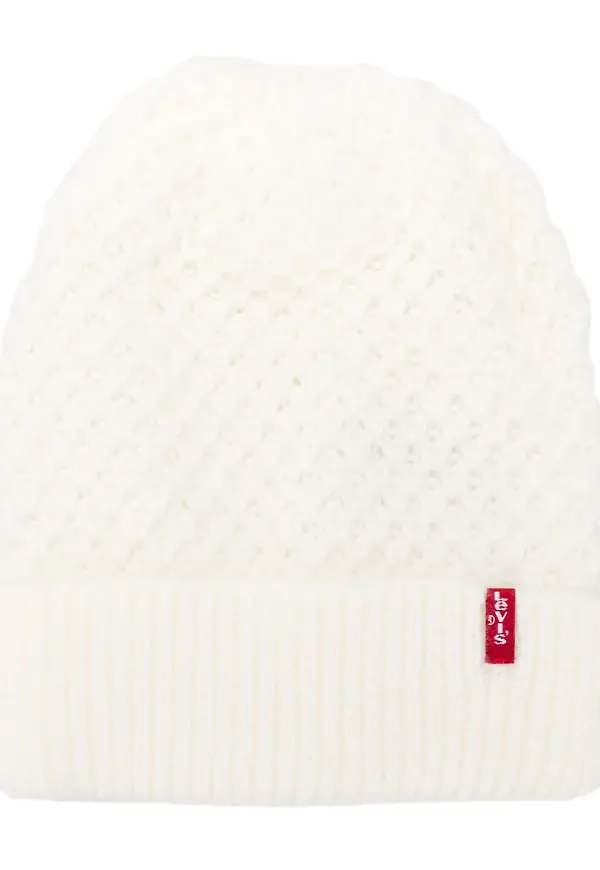 Levi's stickad mössa - Vit