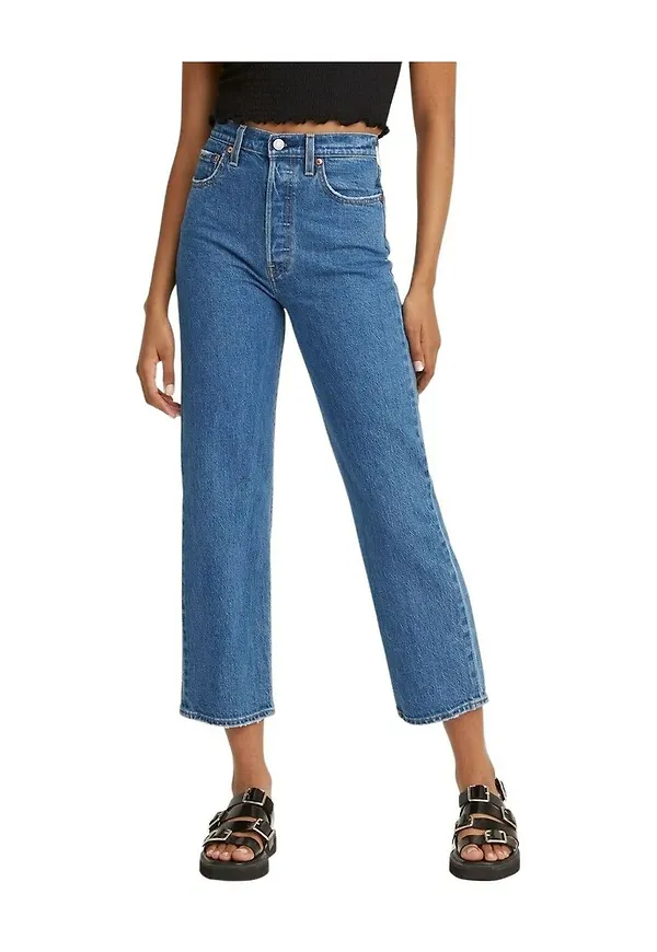 Levi's Straight Jeans Blå, Dam