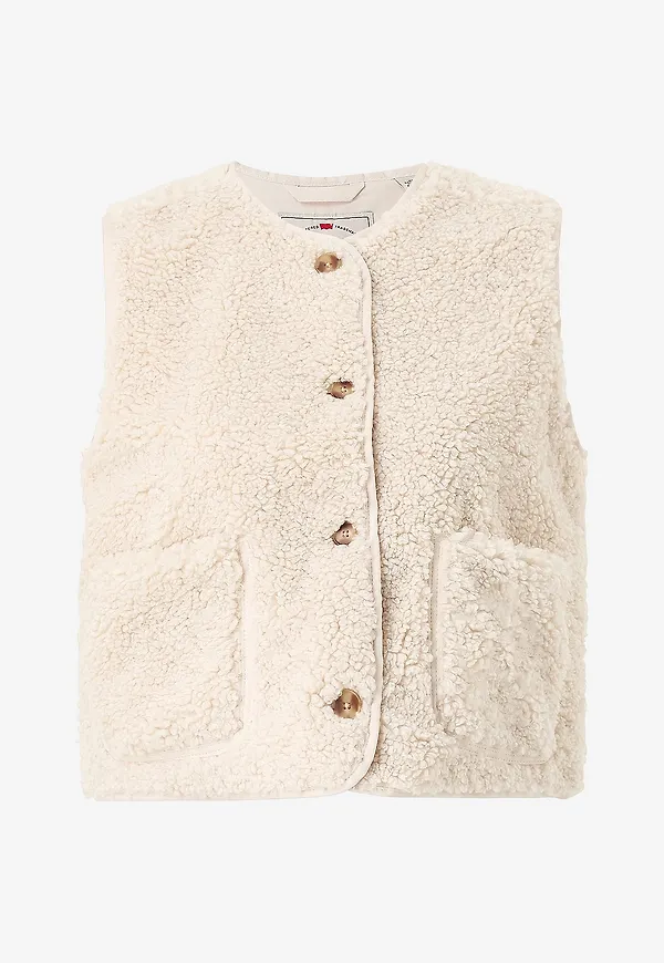 Levi's - Teddyväst Rema Sherpa Vest - Vit
