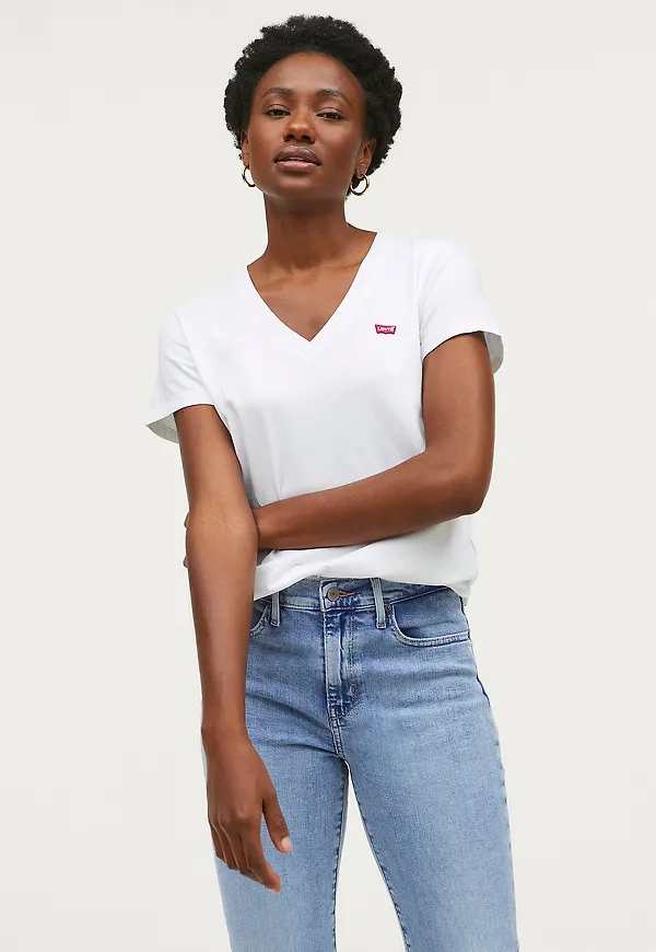 Levi's - Topp Perfect Vneck White + - Vit