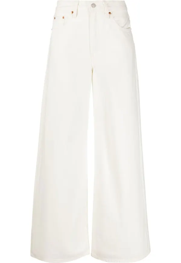Levi's wide leg-jeans - Vit