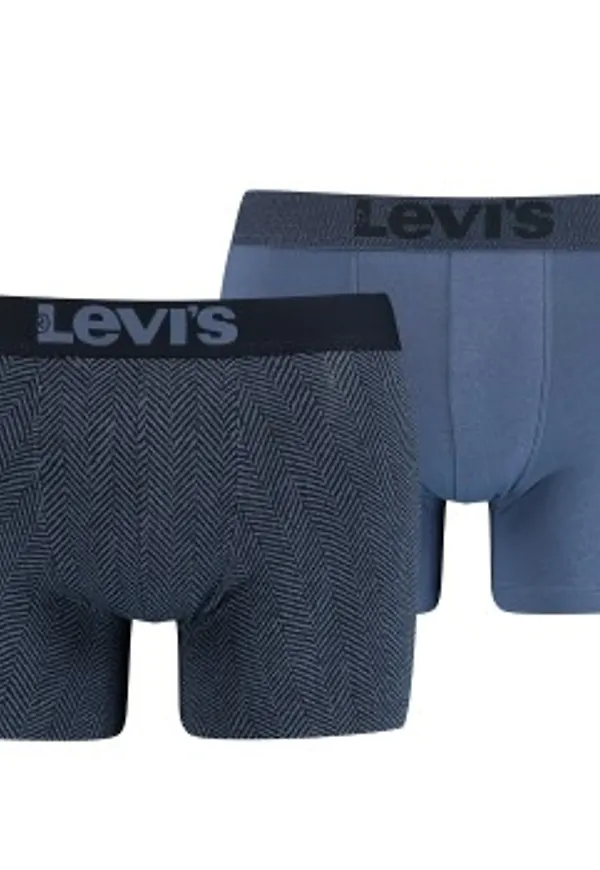 Levis Kalsonger 2P Base Herringbone Boxer Blå bomull XX-Large Herr
