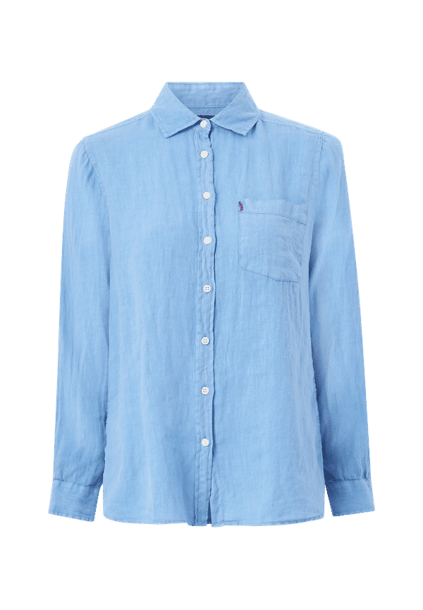 Lexington - Linneskjorta Isa Linen Shirt - Blå - 34/36
