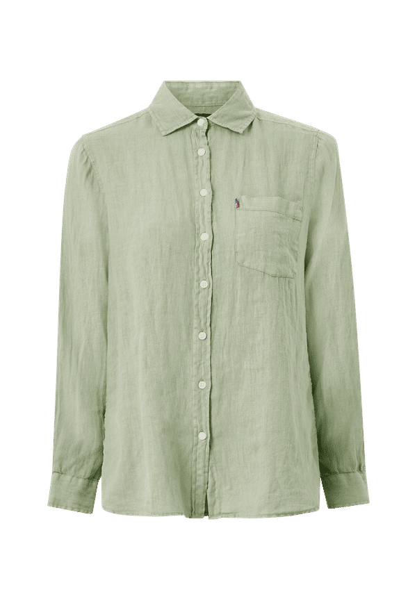Lexington - Linneskjorta Isa Linen Shirt - Grön - 34/36