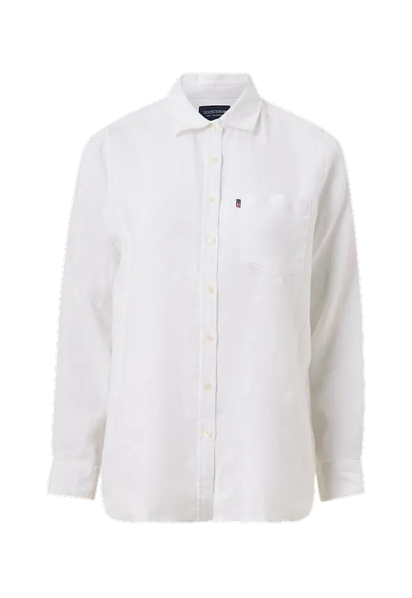 Lexington - Linneskjorta Isa Linen Shirt - Vit - 34/36