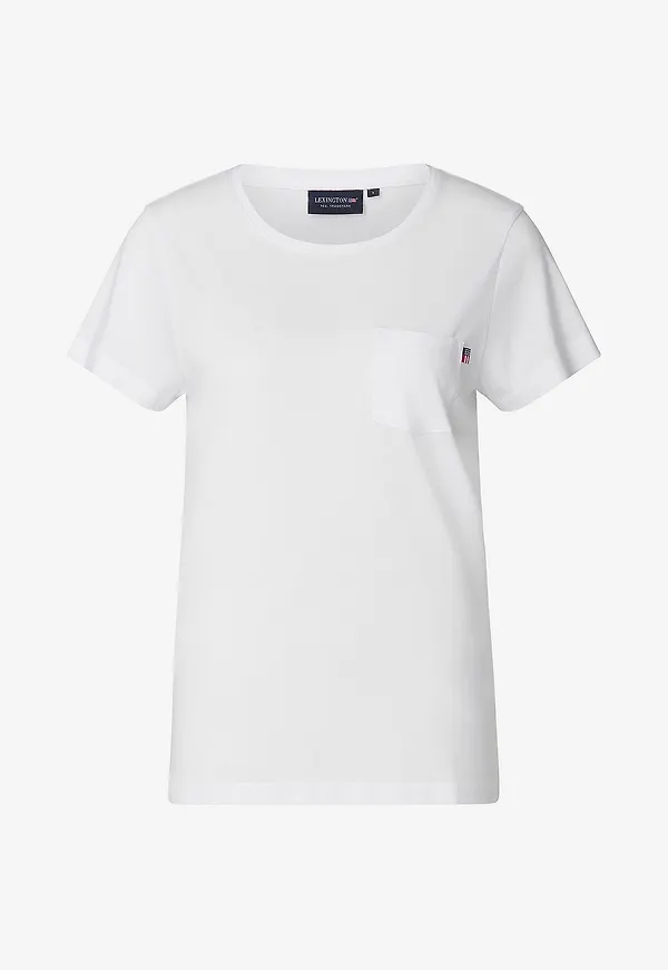 Lexington - Topp Ashley Jersey Tee - Vit