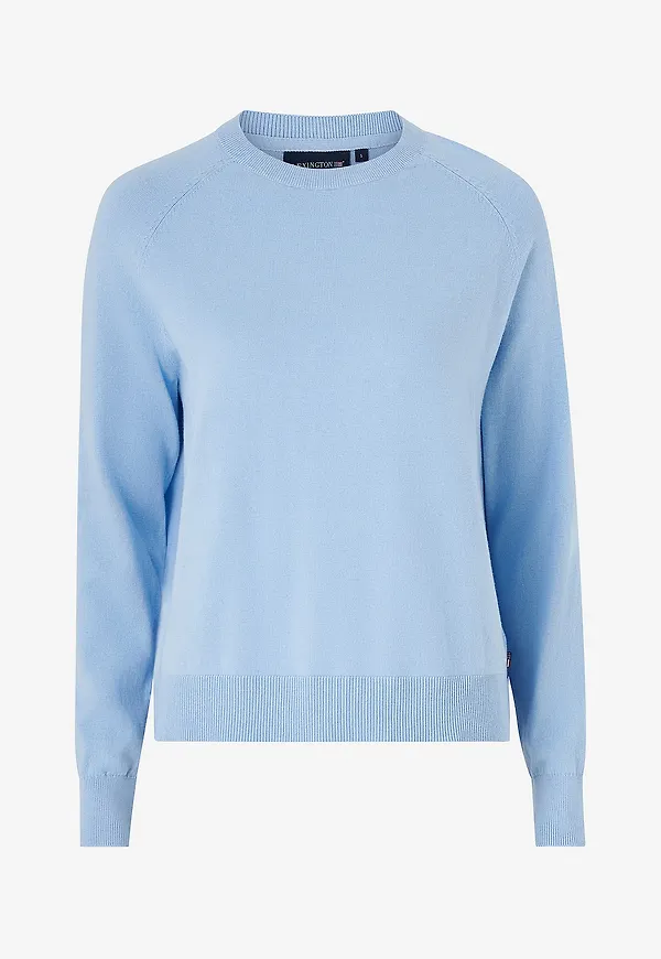 Lexington - Tröja Cashmere Blend Raglan Sweater - Blå
