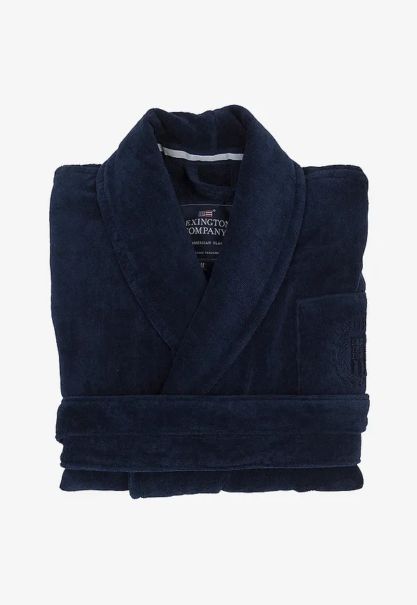 Lexington - Badrock Hotel Velour Robe - Blå
