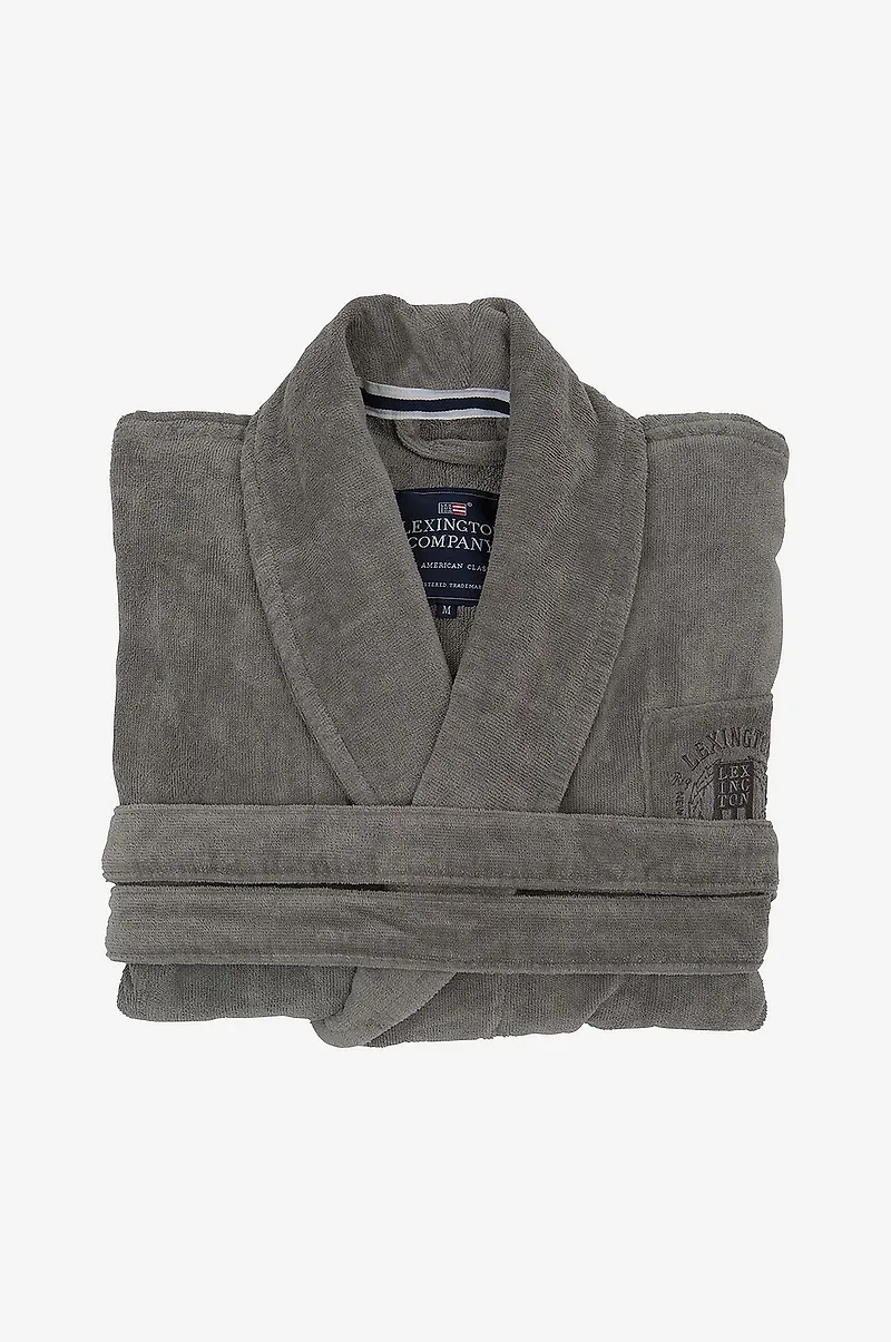 Lexington - Badrock Hotel Velour Robe - Grå
