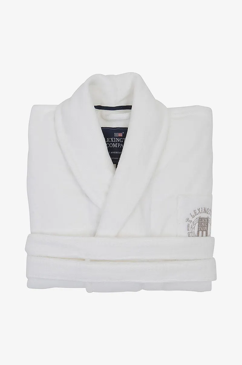 Lexington - Badrock Hotel Velour Robe - Vit