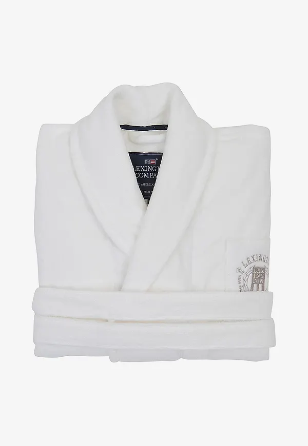 Lexington - Badrock Hotel Velour Robe - Vit