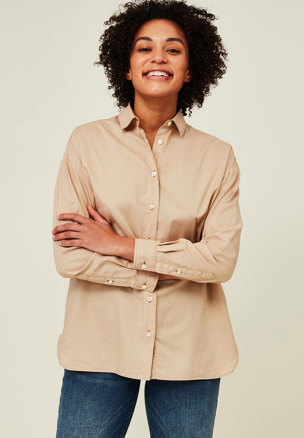Lexington Edith Lt Oxford Shirt, Casualskjortor i storlek XL och färg Beige