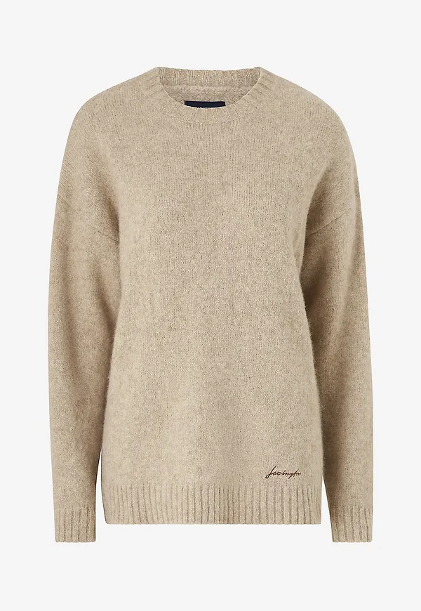 Lexington - Tröja Brianna Yak Blend Sweater - Beige