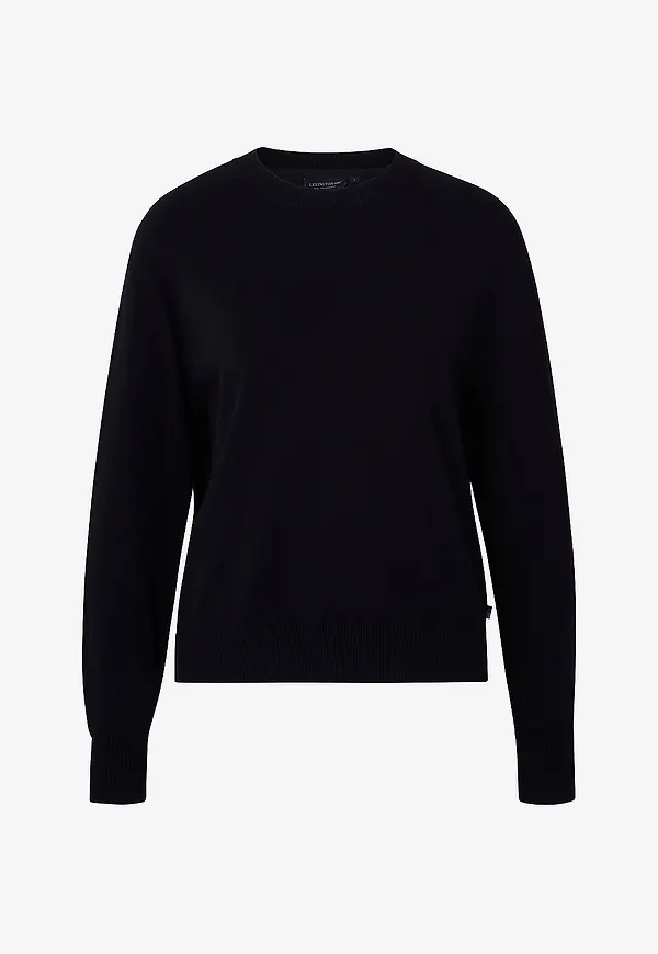 Lexington - Tröja Freya Cotton Cashmere Sweater - Blå