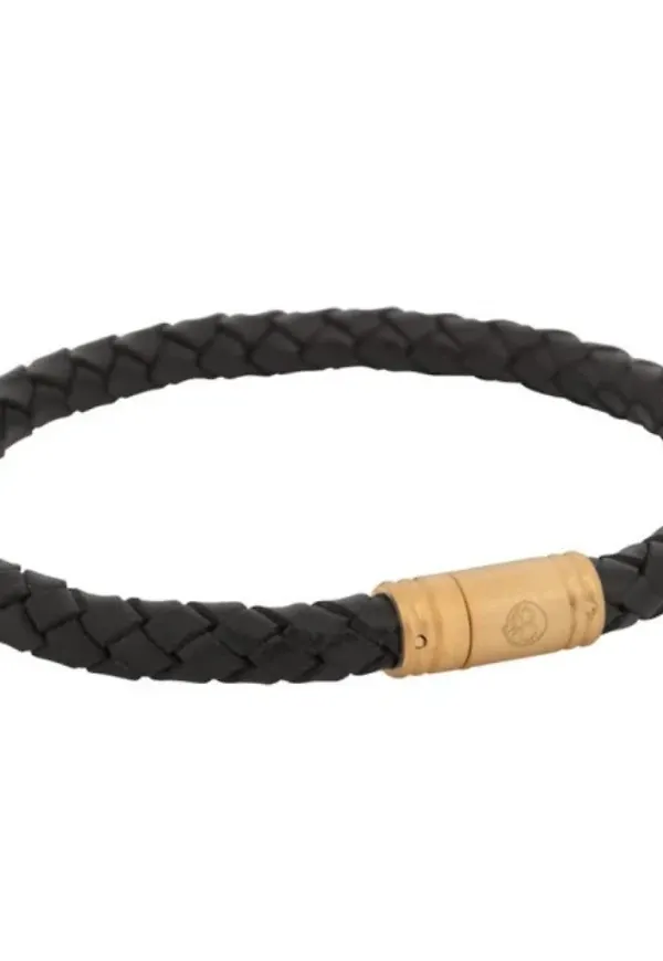 Liam Leather Bracelet Brown/gold