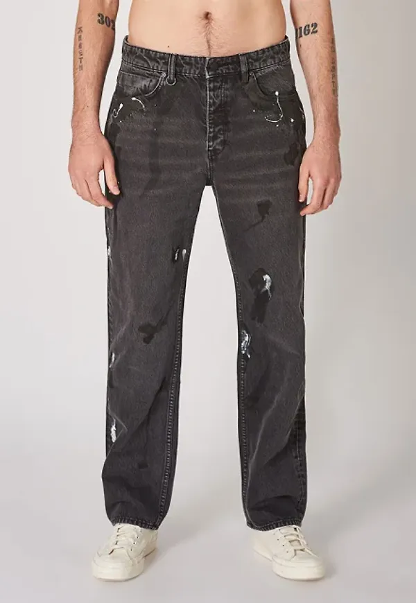Liam Loose Subway Black Art Jeans