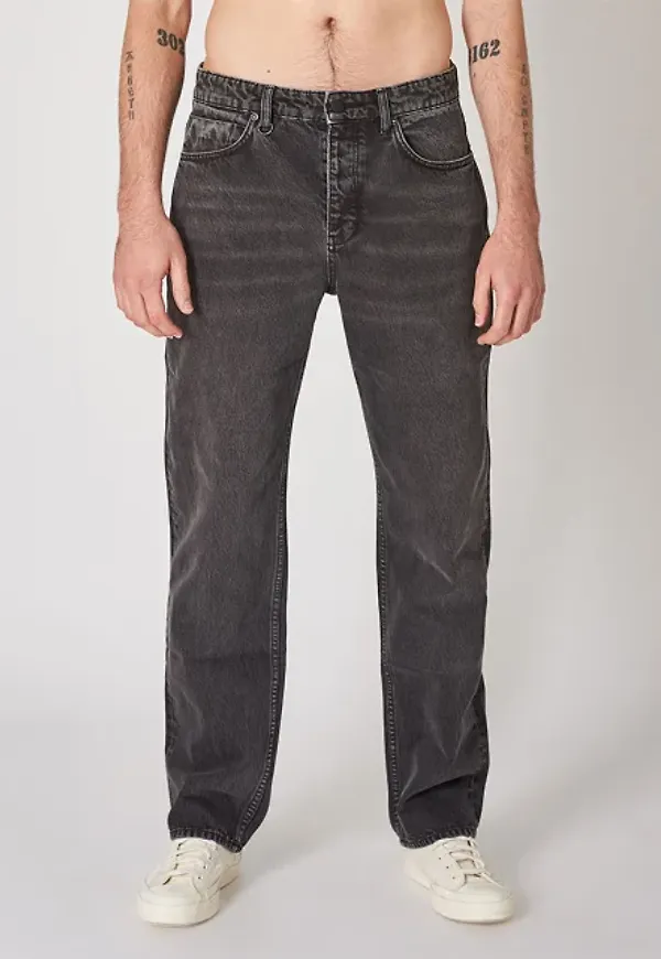 Liam Loose Subway Black Jeans
