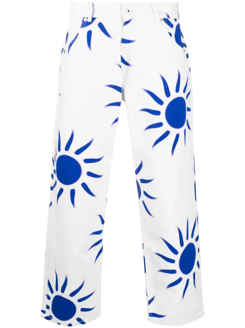 Liberal Youth Ministry straight-jeans med tryck - Vit