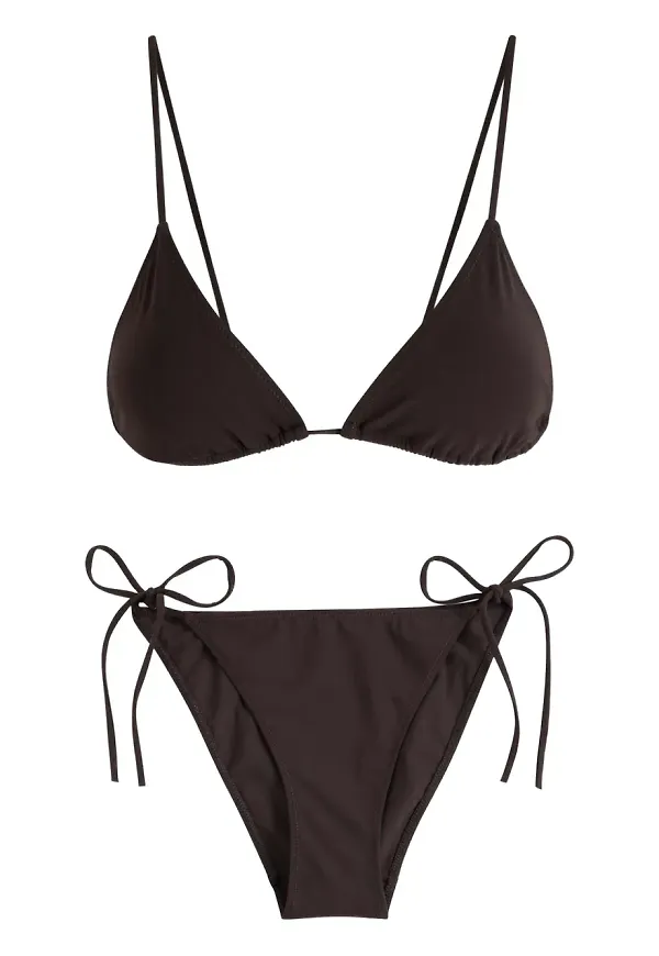 LIDO Venti trekantig bikini med knytning - Brun