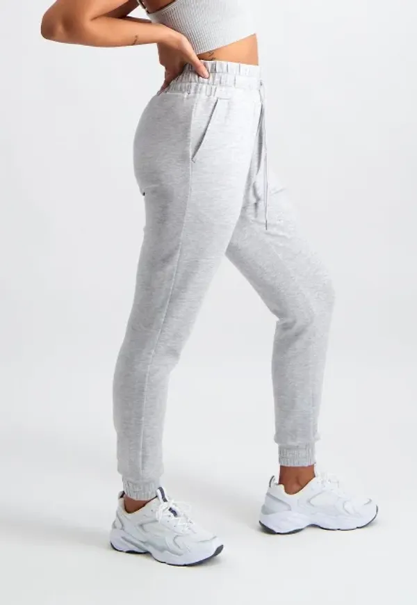 Light Grey Melange Comfy Sweatpants