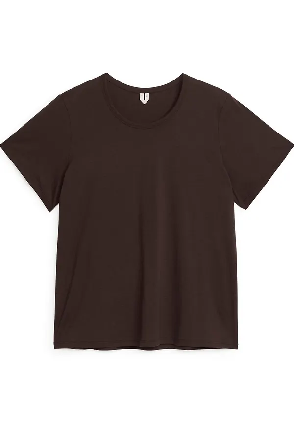 Lightweight Cotton T-Shirt - Brown