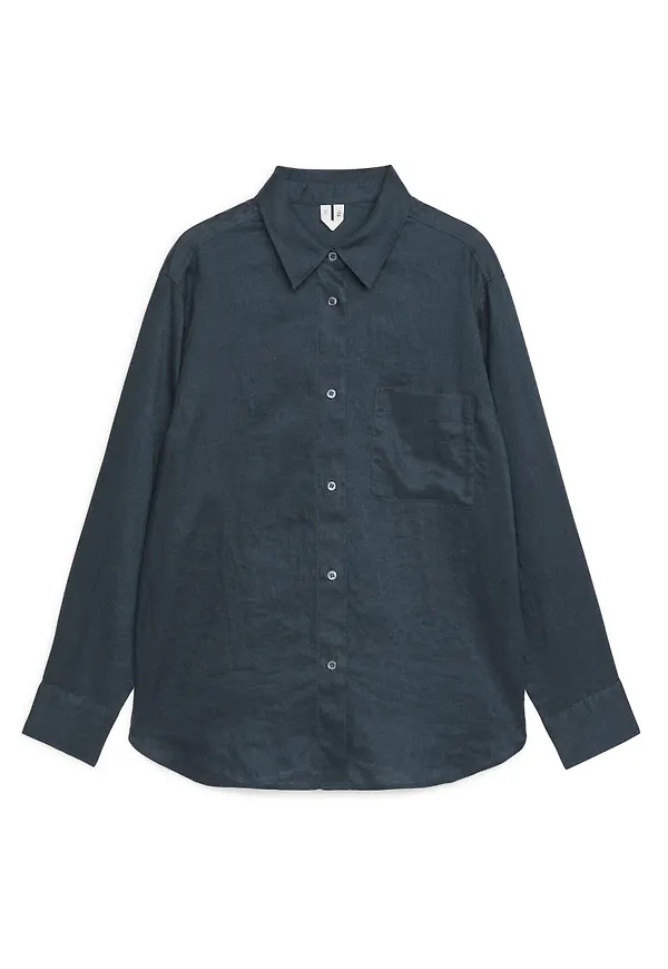 Lightweight Linen Shirt - Blue