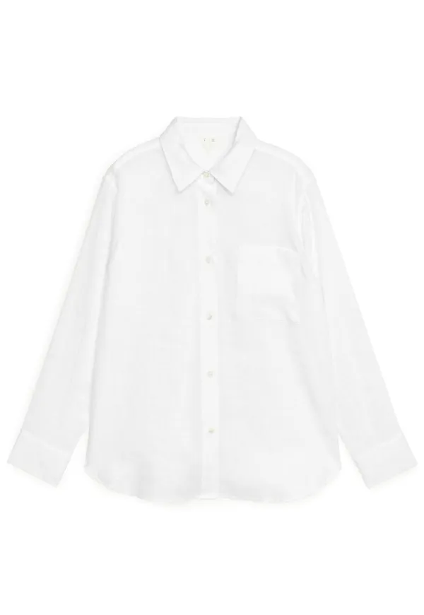 Lightweight Linen Shirt - White