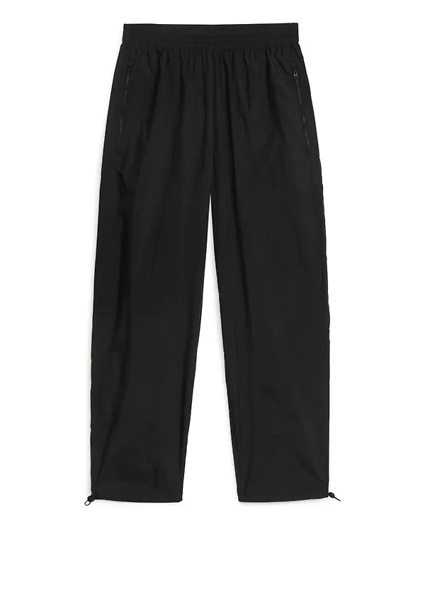 Lightweight Nylon Trousers - Black