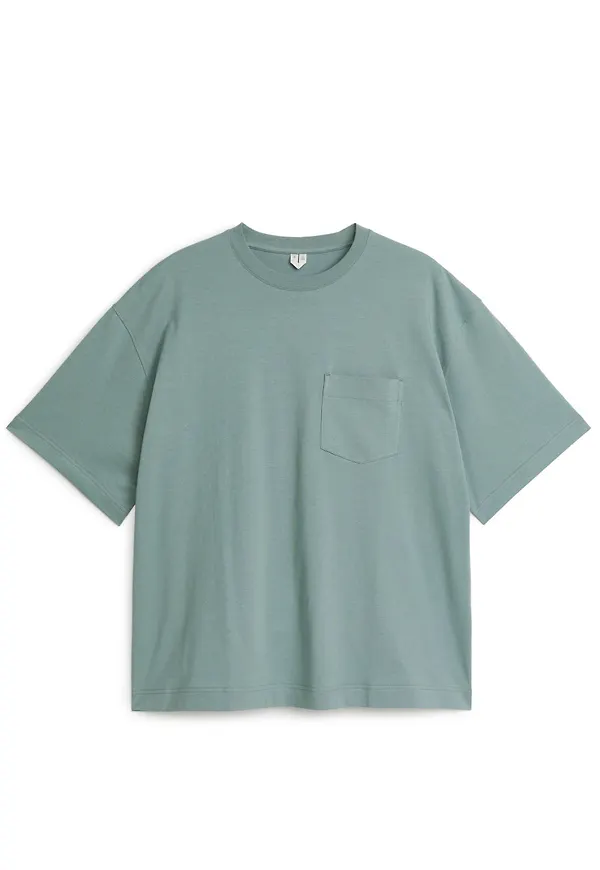 Lightweight Pocket-Detail T-Shirt - Green