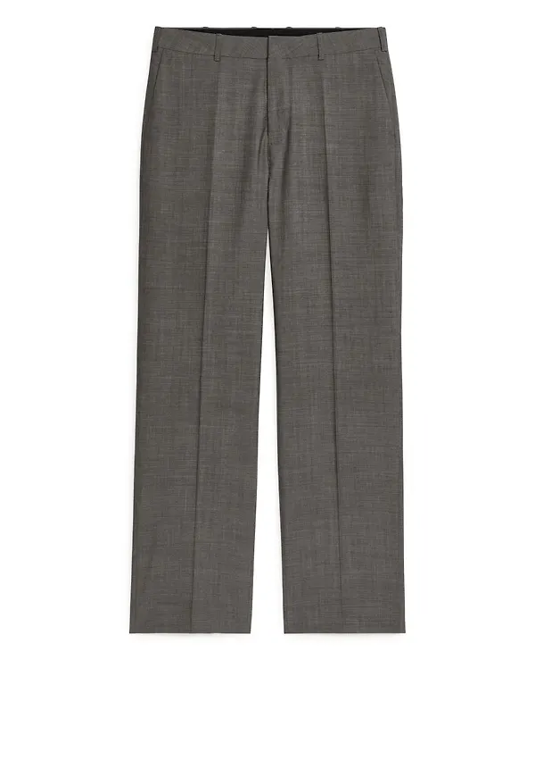 Lightweight Wool Trousers - Grey