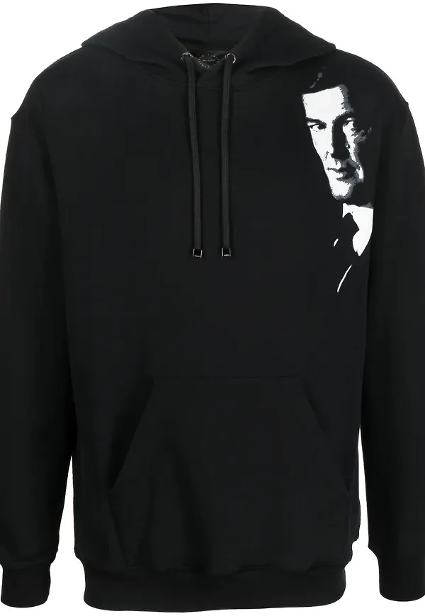 Limitato hoodie med grafiskt tryck - Svart