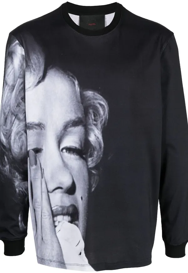 Limitato sweatshirt med grafiskt tryck - Svart