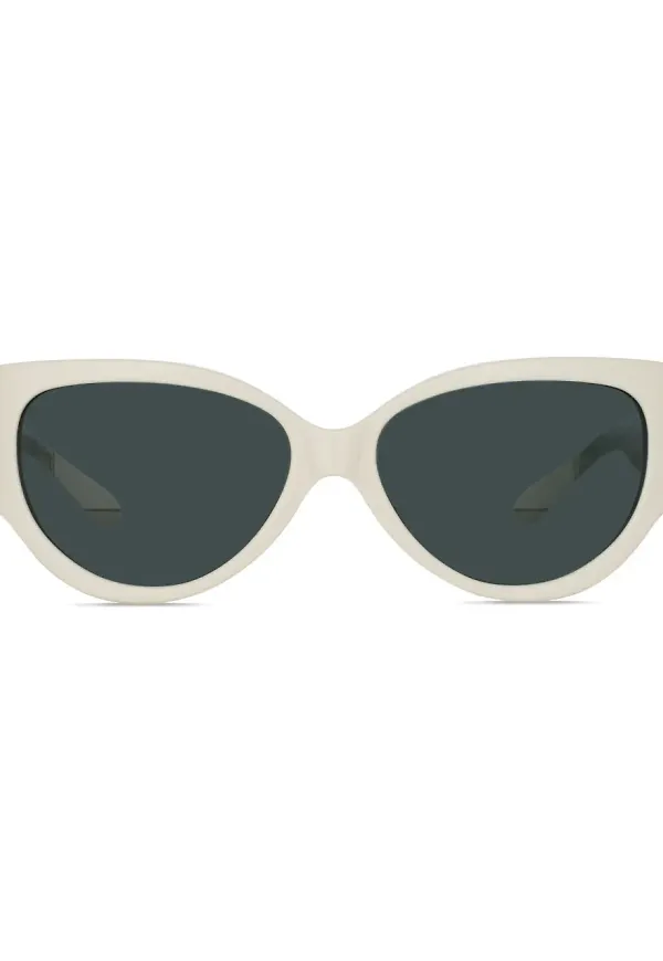 Linda Farrow cat eye-solglasögon - Vit