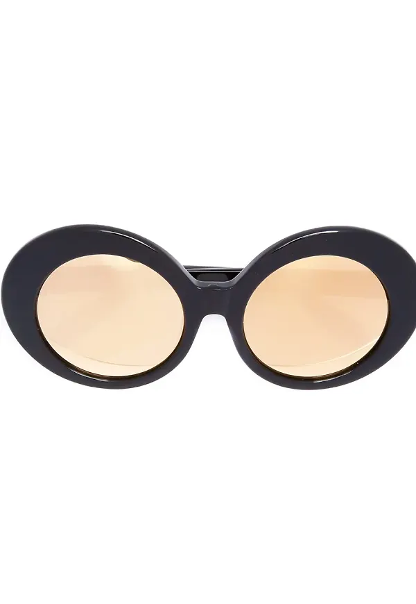 Linda Farrow oval sunglasses - Svart