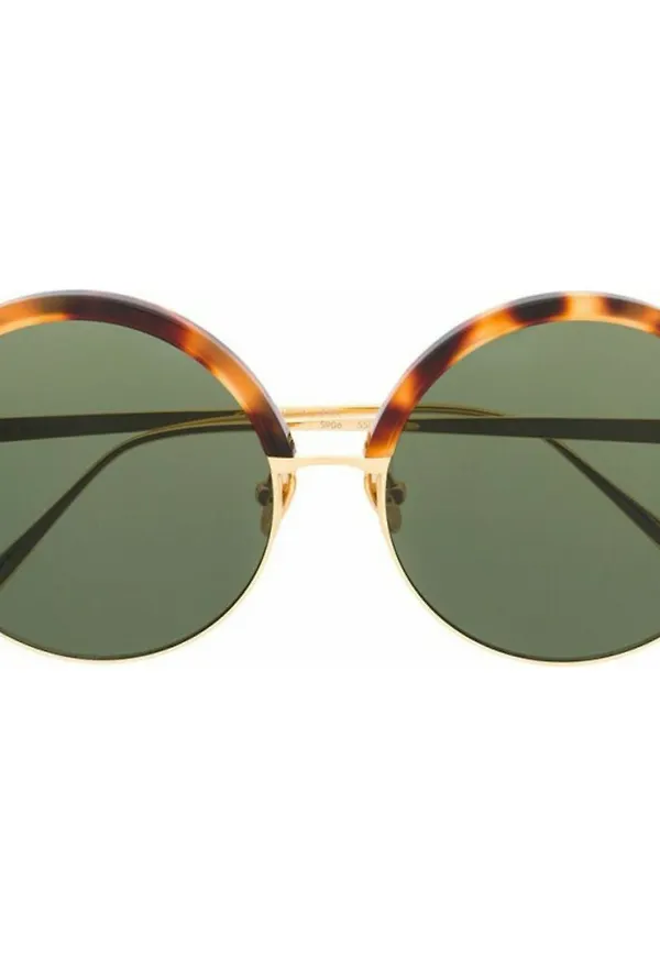 Linda Farrow Sunglasses Brun, Dam