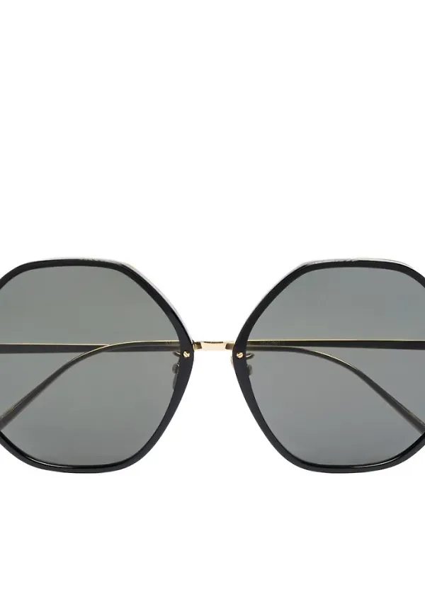Linda Farrow Sunglasses Svart, Dam