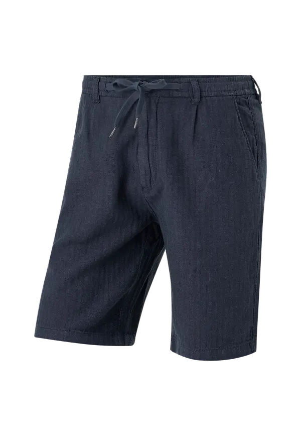Lindbergh - Shorts Linen Blend Herringbone Short - Blå