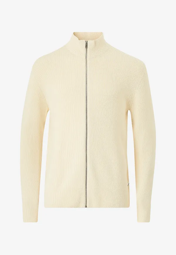 Lindbergh - Cardigan Knitted Zip - Vit