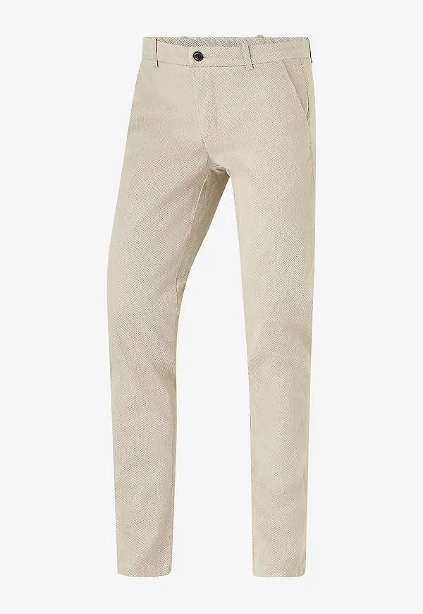 Lindbergh - Chinos Aop Superflex Chino Pants - Natur