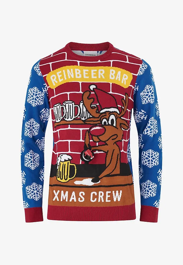 Lindbergh - Jultröja Interactive Xmas Knit - Blå