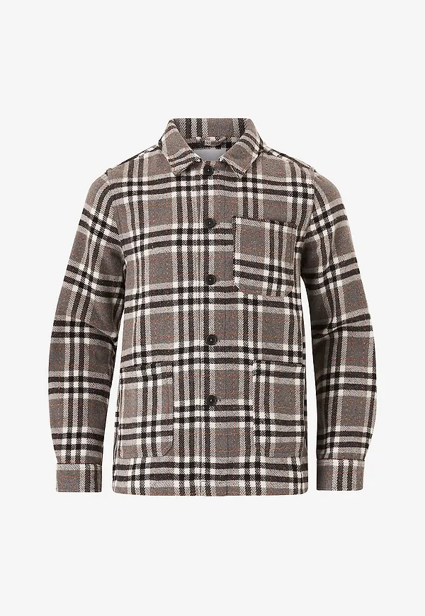 Lindbergh - Overshirt Check - Grå