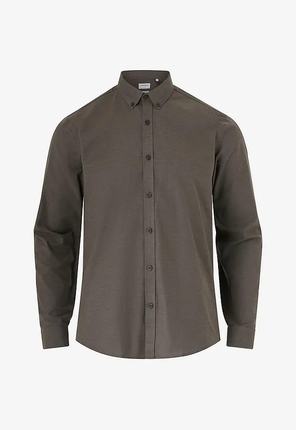 Lindbergh - Skjorta Oxford Superflex Shirt L/S - Brun