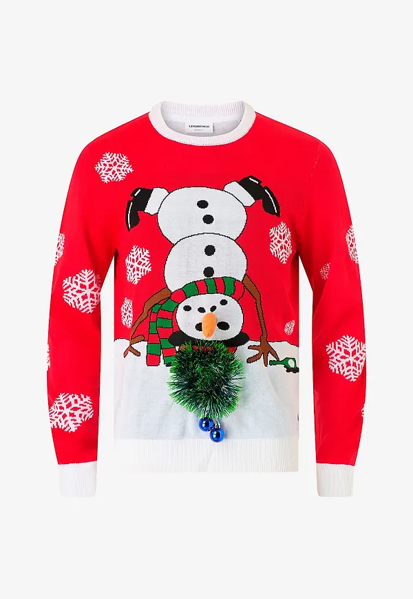 Lindbergh - Jultröja 3D Interactive Xmas Knit - Röd