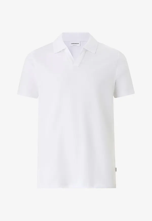 Lindbergh - Pikétröja Stretch Polo - Vit